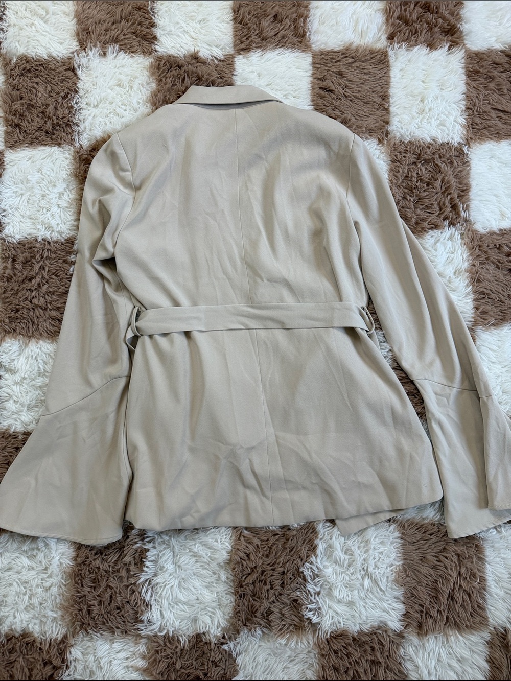 Cider Cream Tie-Waist Blazer Jacket - Picture 6 of 6
